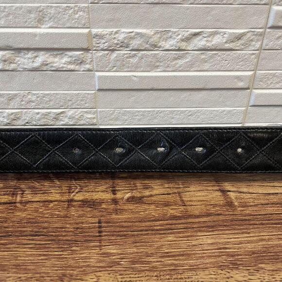 Chanel Bicolore Matelasse Coco Mark Buckle Belt Black - Picture 6 of 10